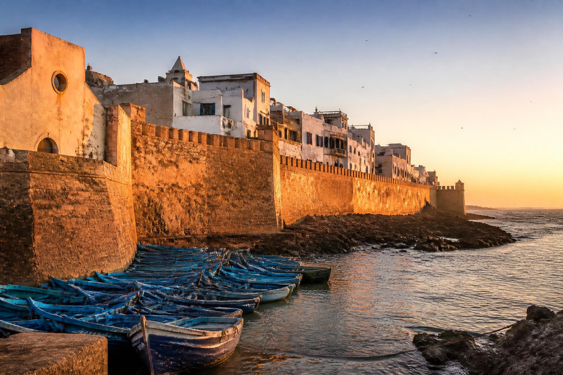 Golden hour on the Essaouira coast