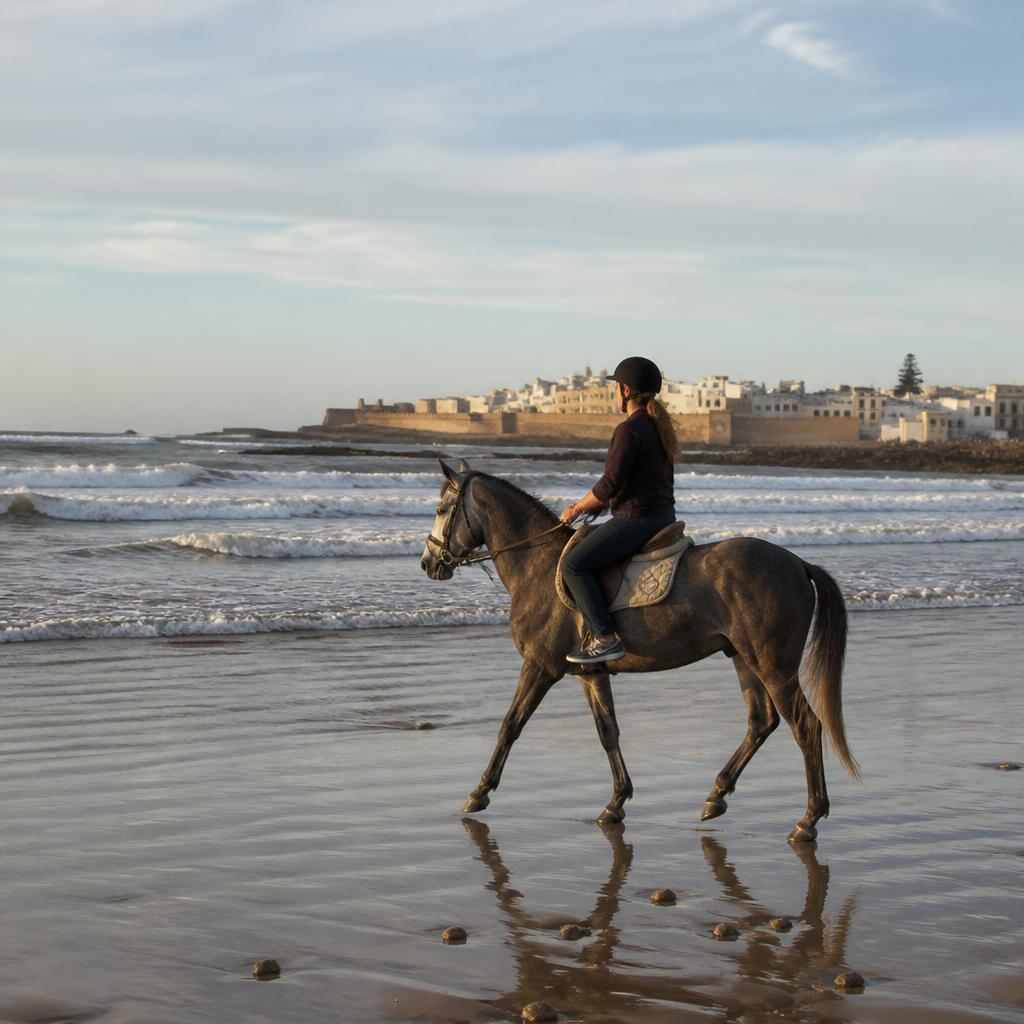Sunset horse ride